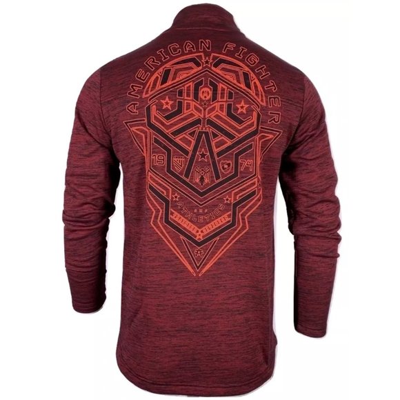 AMERICAN FIGHTER Men's Pullover L/S HAWTHORN Mock - Picture 2 of 8